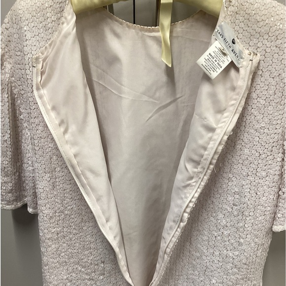 Saks Fifth avenue short sleeve sequin top - Picture 8 of 9
